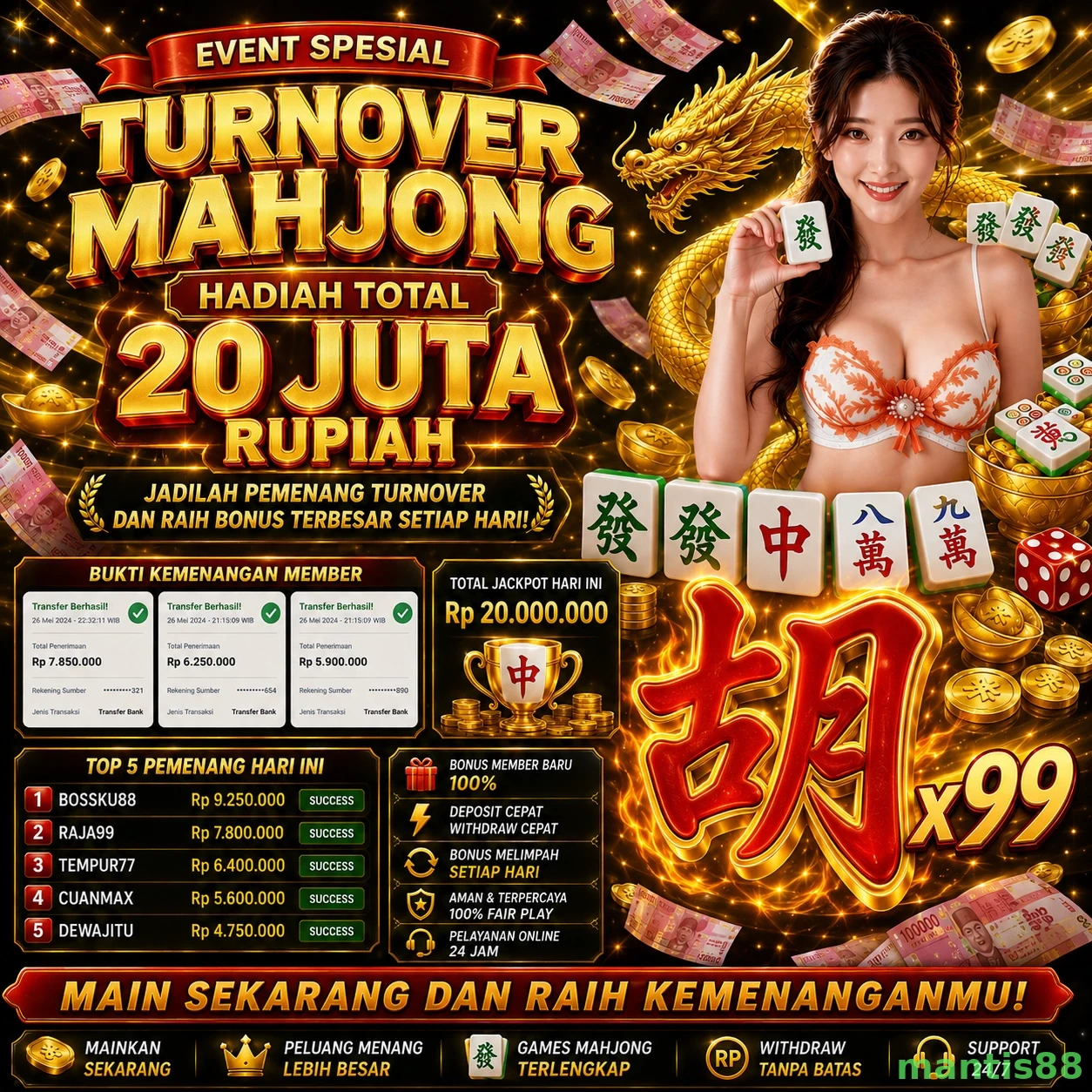 Mengungkap Ragam Permainan di mantis88